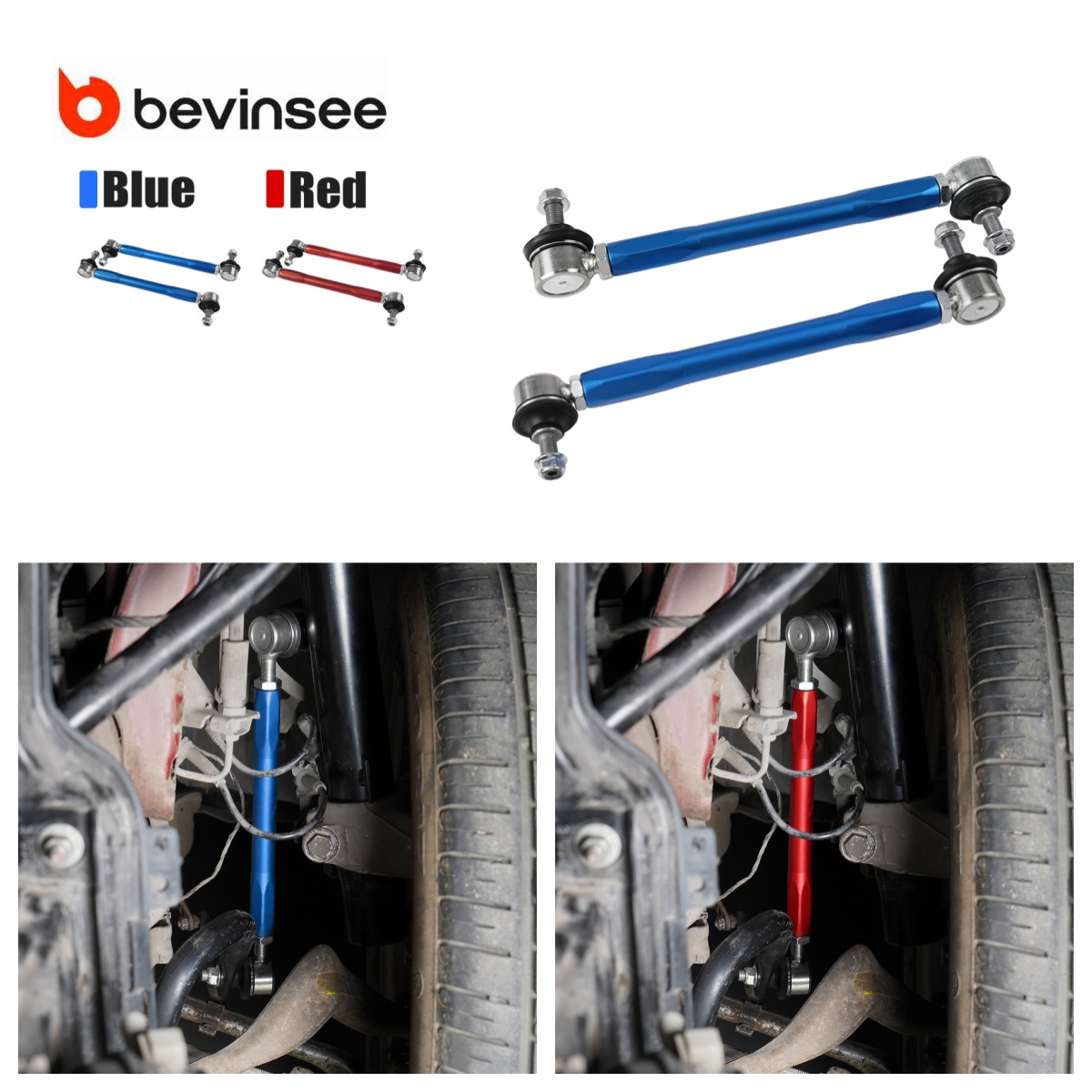 Motorcycle Gear Near Me - BEVINSEE Regulowany zestaw łączników stabilizatora przedniego