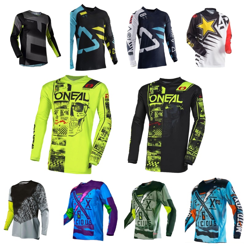 Motorcycle Gear For Sale - Oddychająca, szybkoschnąca koszulka motocrossowa męska damska,