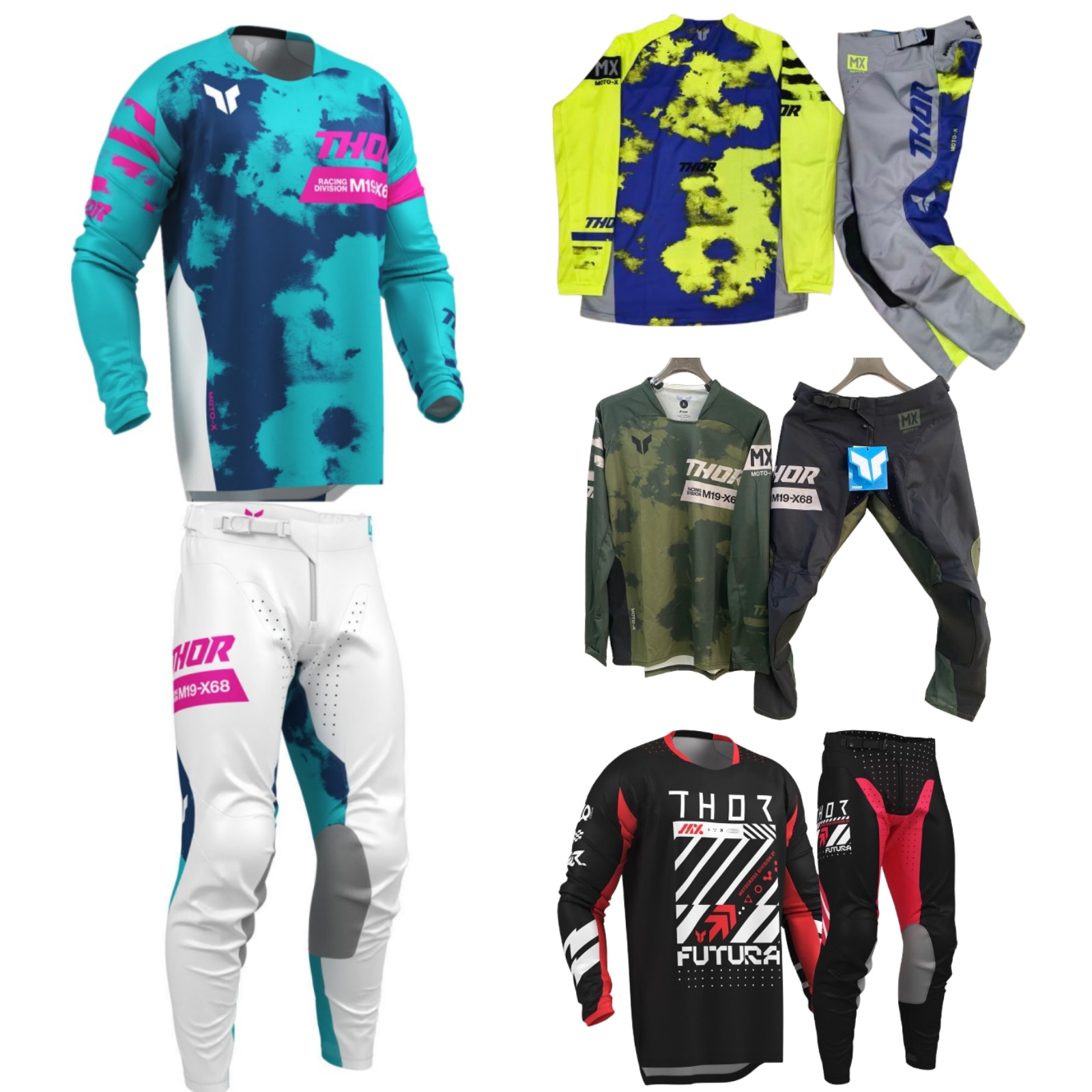 Motorcycle Gear For Sale - Zestaw Wyścigowy Motocrossowy Topowy Zestaw Off