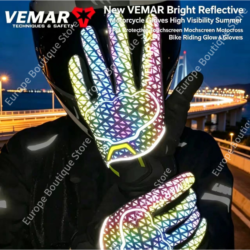 Motorcycle Gear Gloves - Nowe rękawice motocyklowe VEMAR 2026 o