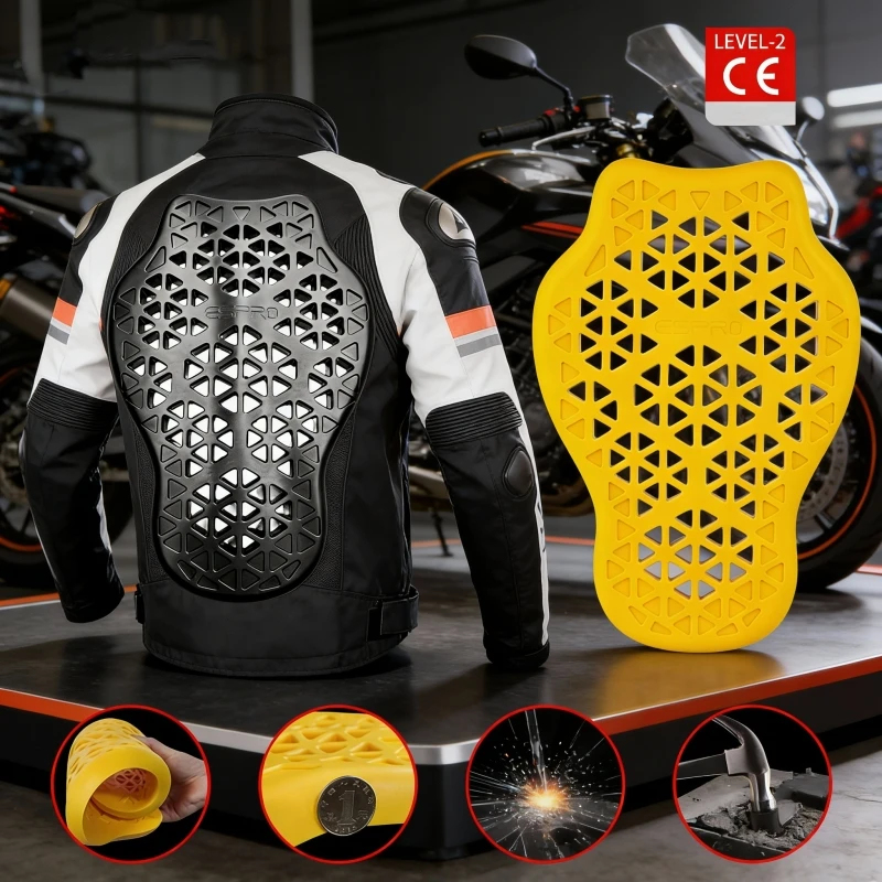 Motorcycle Gear For Woman - Zestaw ochraniaczy motocyklowych: ochraniacze pleców, ramion,