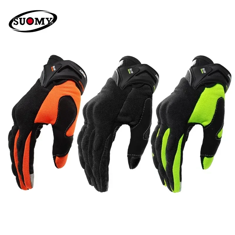 Motorcycle Gear Gloves - SUOMY Oddychające rękawice motocyklowe wyścigowe z