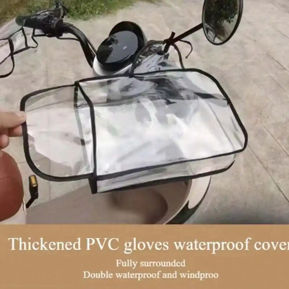 Motorcycle Gear Gloves - 1 para przezroczystych rękawic na kierownicę
