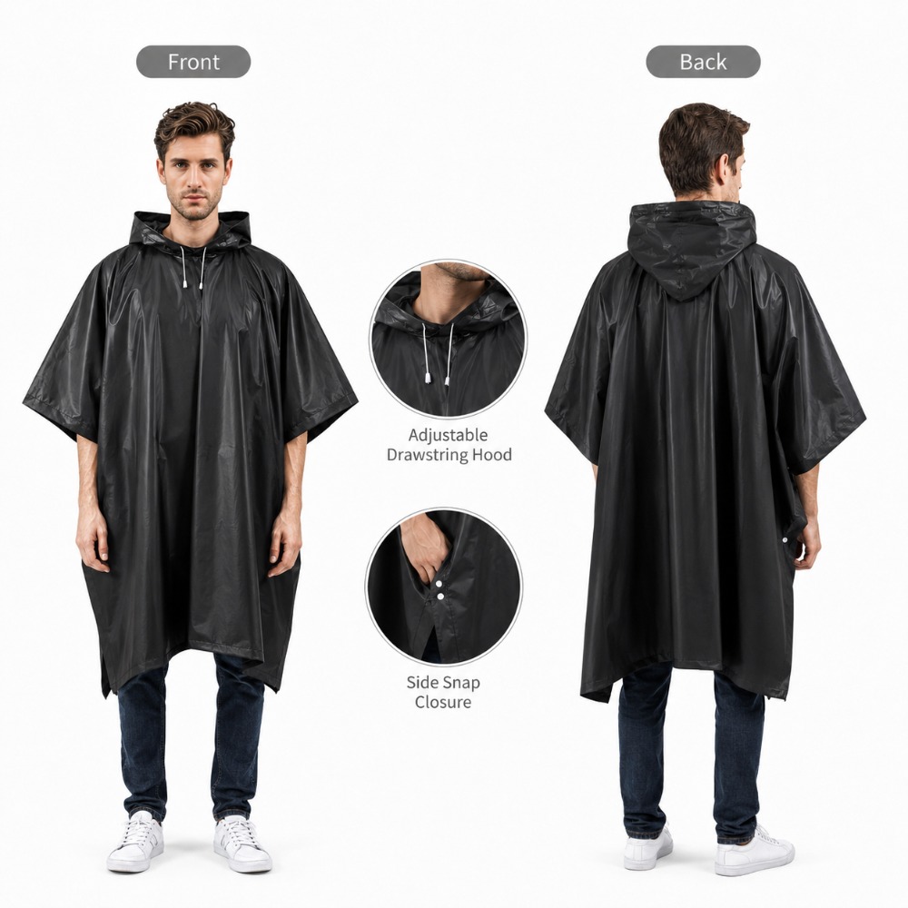 Wodoodporny płaszcz przeciwdes – Motorcycle Gear Rain recenzja i cena